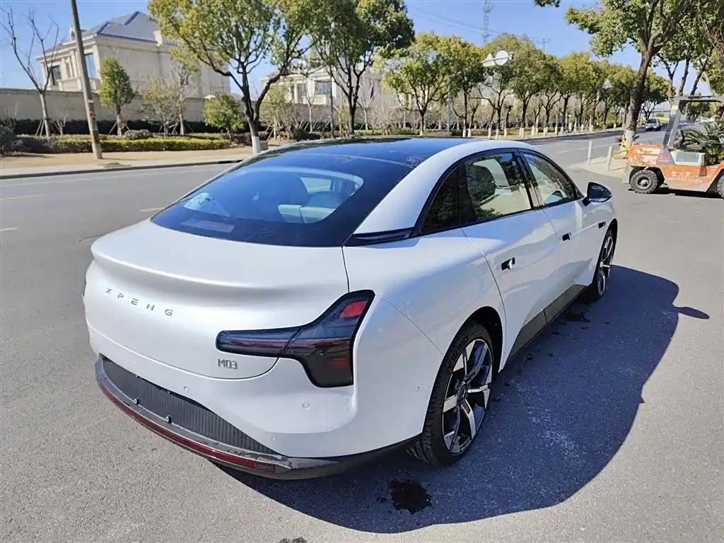 White 2025 XPeng Mona M03 620 Electric Sedan Luxury